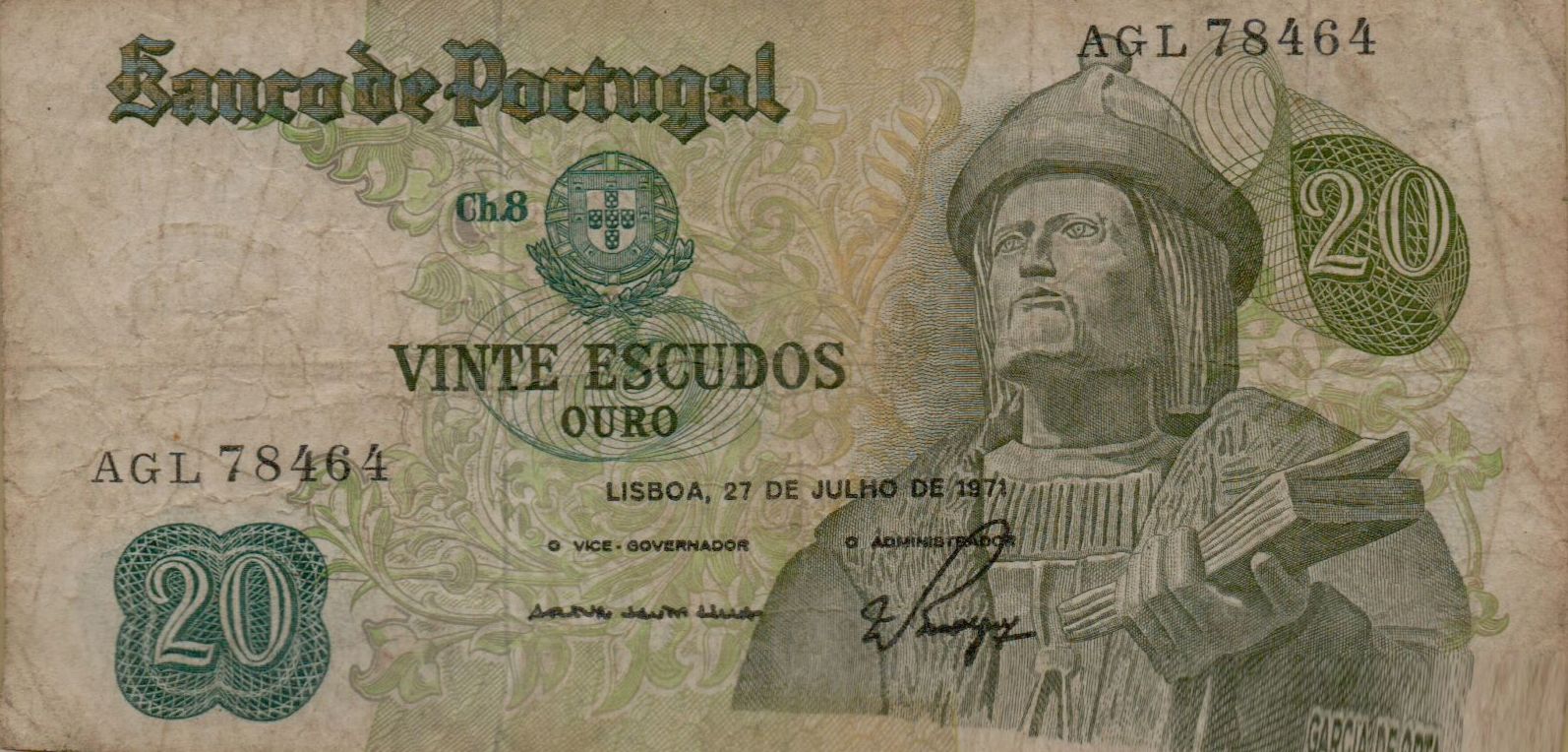 Portugal 20 1971 VF P-173/11